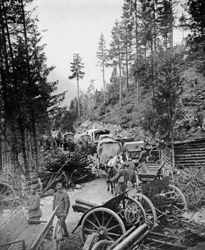 Carros de suministro en Italia durante la Primera Guerra Mundial de Unbekannt Unbekannt
